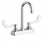 Chicago Faucets W4D-GN1AE35-317AB Workboard Faucet, 4''